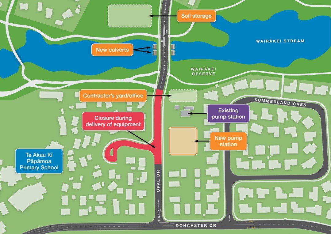 Opal Drive closure map