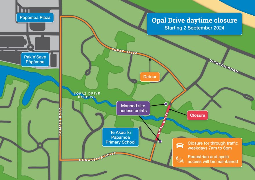 Opal Street closure map