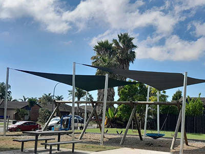 New shade sails at Doncaster Drive Reserve
