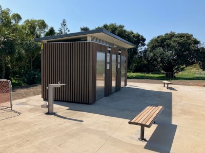 Papamoa shared pathway toilet block