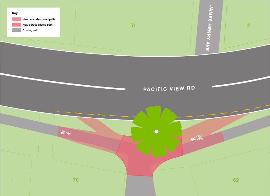 Pacific View Road map