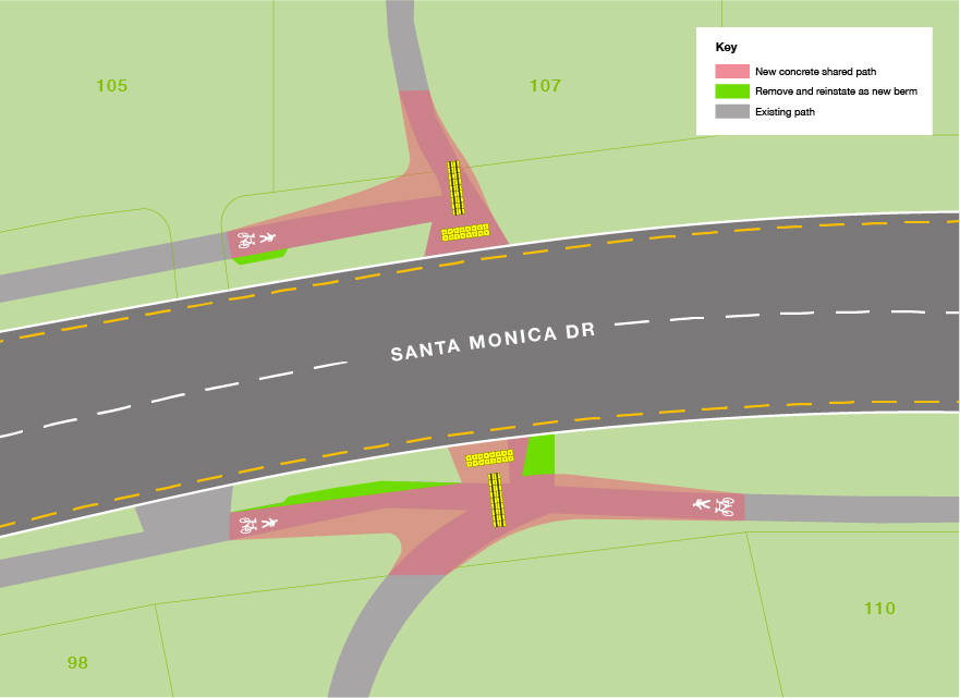 Santa Monica Drive map