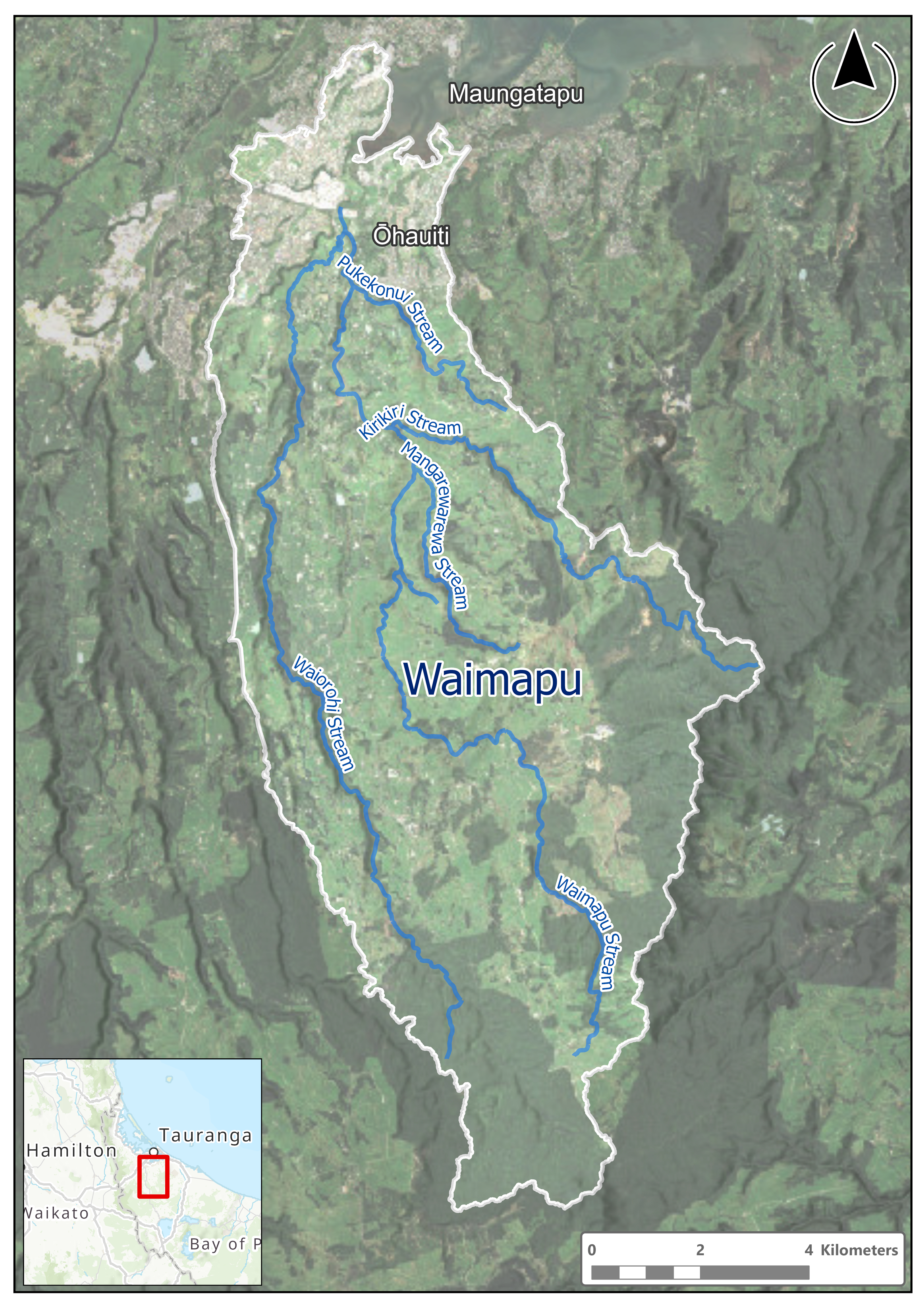 Waimapu Catchment map