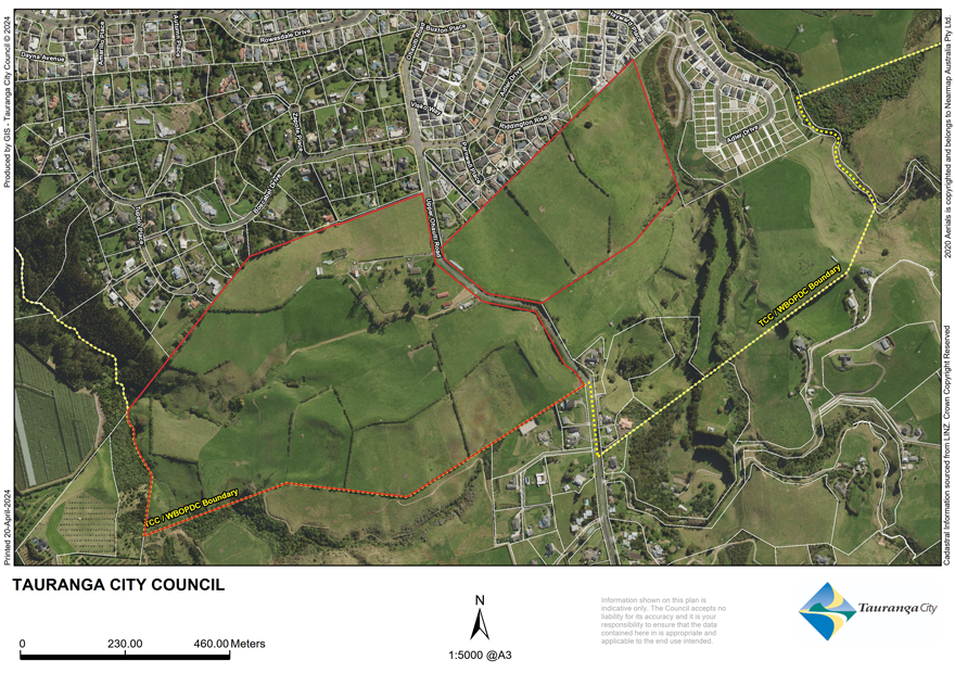 Map of 120 and 125 Upper Ohauiti Road